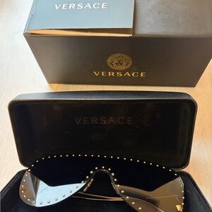 Versace Gold Studded Sunglasses